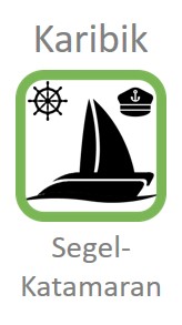 Karibik Meilentörn Segel Katamaran