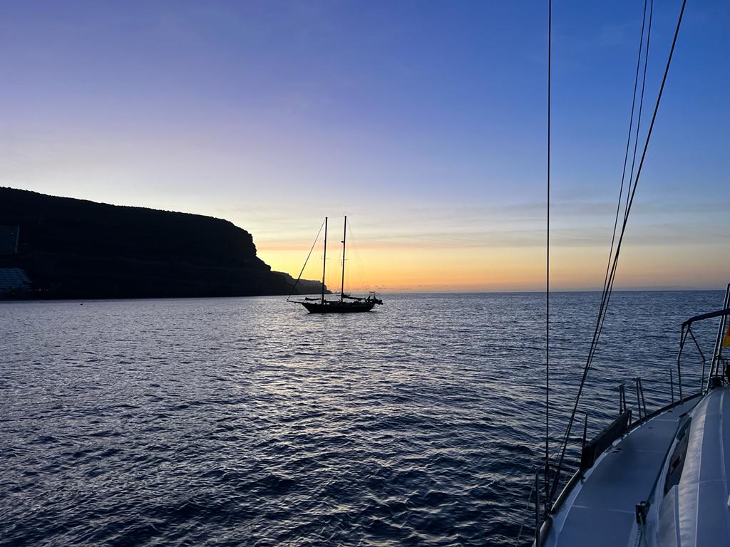 Meilentörn Segelboot Kanarische Inseln